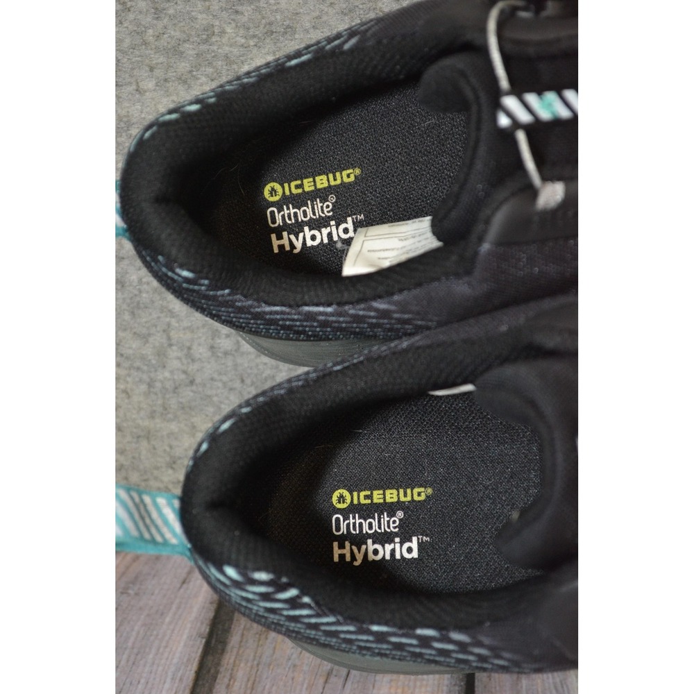 Icebug NewRun W BUGrip GTX Shoes‎ Womens Size 10.5 Black Gore-Tex Spikes Running - Picture 13 of 16